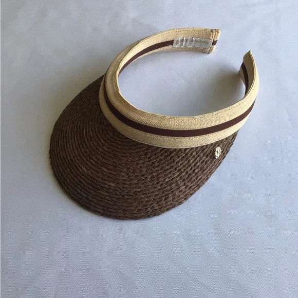Helen Kaminski Brown and Tan Woven Visor - Picture 1 of 10